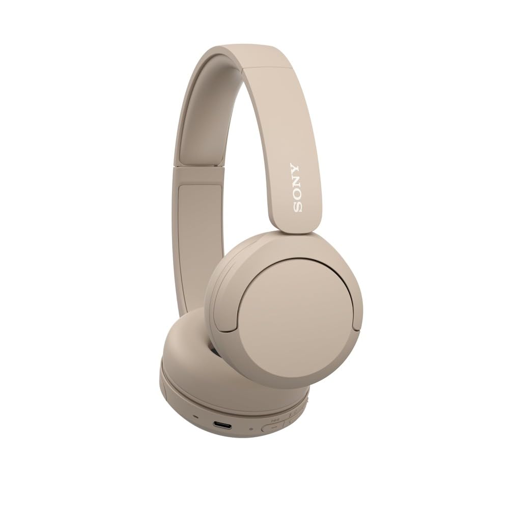 Sony WH-CH520 Wireless Headphones Bluetooth On-Ear Headset with Microphone and up to 50 Hours Battery Life with Quick Charging, Black